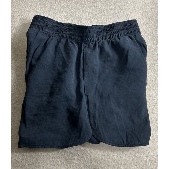 H&M Black Shorts Sz Small Elastic Waist Lightweight Pockets Modal Blend - Picture 3 of 4